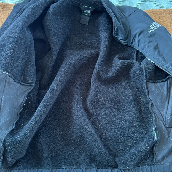 NORTH FACE BLACK Women’s small fleece Sherpa zip up jacket with pockets - Picture 3 of 12